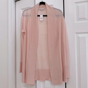 NWT Pastel pink/coral Loft lightweight Cardigan Size M